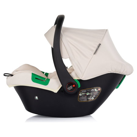 Carucior Chipolino Euphoria 3 in 1, de la nastere pana la 22 kg, include scoica auto i-size, cadru usor, pliere usoara, husa de picioare si geanta incluse, Cashmere [17]