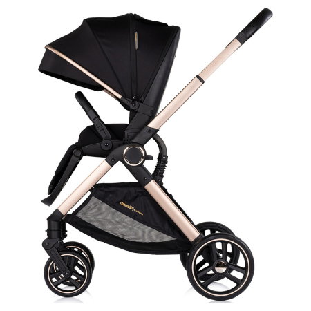 Carucior Chipolino Euphoria 3 in 1, de la nastere pana la 22 kg, include scoica auto i-size, cadru usor, pliere usoara, husa de picioare si geanta incluse, Noir [6]