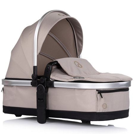Carucior Chipolino Euphoria 3 in 1, de la nastere pana la 22 kg, include scoica auto i-size, cadru usor, pliere usoara, husa de picioare si geanta incluse, Latte [14]