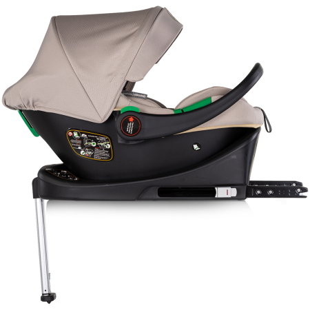 Carucior Chipolino Euphoria 3 in 1, de la nastere pana la 22 kg, include scoica auto i-size, cadru usor, pliere usoara, husa de picioare si geanta incluse, Latte [20]