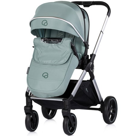 Carucior Chipolino Euphoria 3 in 1, de la nastere pana la 22 kg, include scoica auto i-size, cadru usor, pliere usoara, husa de picioare si geanta incluse, Matcha [5]