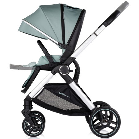 Carucior Chipolino Euphoria 3 in 1, de la nastere pana la 22 kg, include scoica auto i-size, cadru usor, pliere usoara, husa de picioare si geanta incluse, Matcha [7]