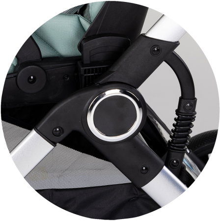 Carucior Chipolino Euphoria 3 in 1, de la nastere pana la 22 kg, include scoica auto i-size, cadru usor, pliere usoara, husa de picioare si geanta incluse, Matcha [27]