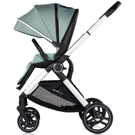 Carucior Chipolino Euphoria 3 in 1, de la nastere pana la 22 kg, include scoica auto i-size, cadru usor, pliere usoara, husa de picioare si geanta incluse, Matcha [6]