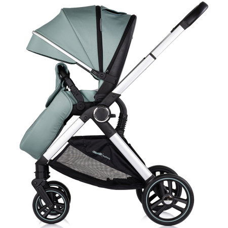 Carucior Chipolino Euphoria 3 in 1, de la nastere pana la 22 kg, include scoica auto i-size, cadru usor, pliere usoara, husa de picioare si geanta incluse, Matcha [8]
