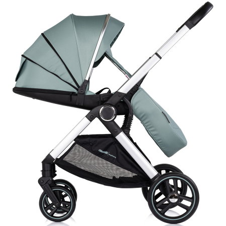 Carucior Chipolino Euphoria 3 in 1, de la nastere pana la 22 kg, include scoica auto i-size, cadru usor, pliere usoara, husa de picioare si geanta incluse, Matcha [10]