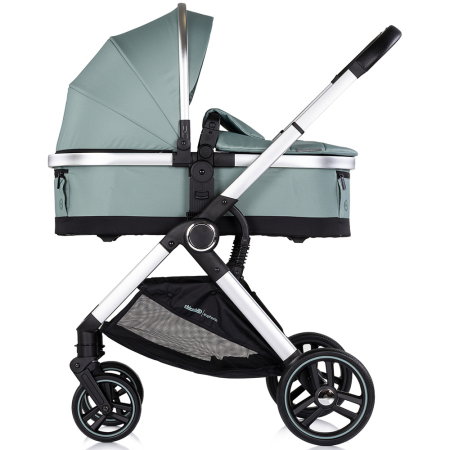 Carucior Chipolino Euphoria 3 in 1, de la nastere pana la 22 kg, include scoica auto i-size, cadru usor, pliere usoara, husa de picioare si geanta incluse, Matcha [3]
