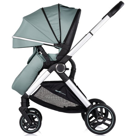 Carucior Chipolino Euphoria 3 in 1, de la nastere pana la 22 kg, include scoica auto i-size, cadru usor, pliere usoara, husa de picioare si geanta incluse, Matcha [9]