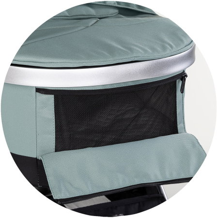 Carucior Chipolino Euphoria 3 in 1, de la nastere pana la 22 kg, include scoica auto i-size, cadru usor, pliere usoara, husa de picioare si geanta incluse, Matcha [30]