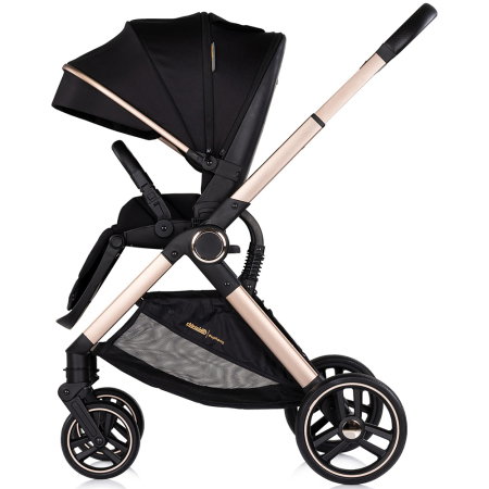 Carucior Chipolino Euphoria 3 in 1, de la nastere pana la 22 kg, include scoica auto i-size, cadru usor, pliere usoara, husa de picioare si geanta incluse, Noir [6]
