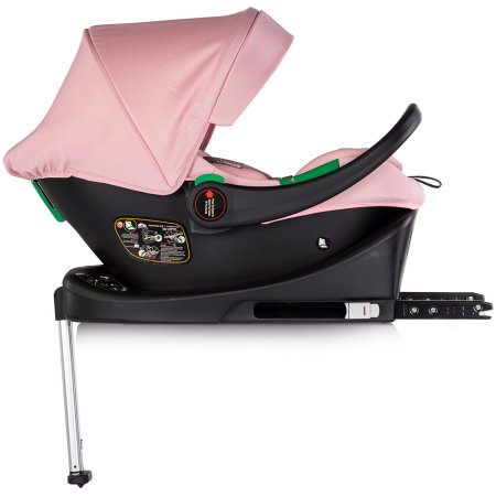 Carucior Chipolino Euphoria 3 in 1, de la nastere pana la 22 kg, include scoica auto i-size, cadru usor, pliere usoara, husa de picioare si geanta incluse, Powder pink [20]