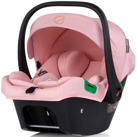 Carucior Chipolino Euphoria 3 in 1, de la nastere pana la 22 kg, include scoica auto i-size, cadru usor, pliere usoara, husa de picioare si geanta incluse, Powder pink [16]