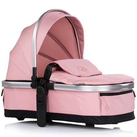 Carucior Chipolino Euphoria 3 in 1, de la nastere pana la 22 kg, include scoica auto i-size, cadru usor, pliere usoara, husa de picioare si geanta incluse, Powder pink [14]