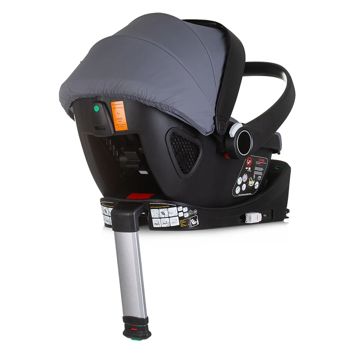 Carucior Bebe 3 in 1 Chipolino Magnum Anthracite, cu Landou, Scaun Auto i-Size, Rucsac si Husa Picioare 0 luni [20]