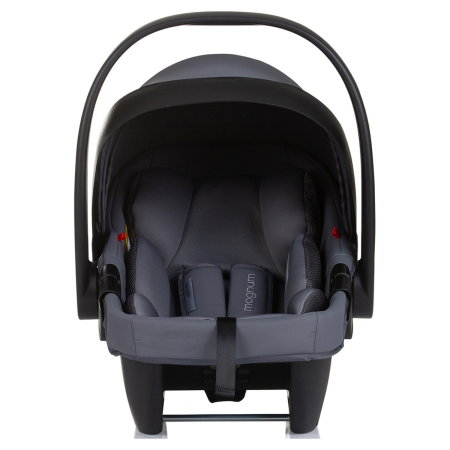 Carucior Bebe 3 in 1 Chipolino Magnum Anthracite, cu Landou, Scaun Auto i-Size, Rucsac si Husa Picioare 0 luni [19]