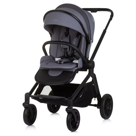 Carucior Bebe 3 in 1 Chipolino Magnum Anthracite, cu Landou, Scaun Auto i-Size, Rucsac si Husa Picioare 0 luni [4]