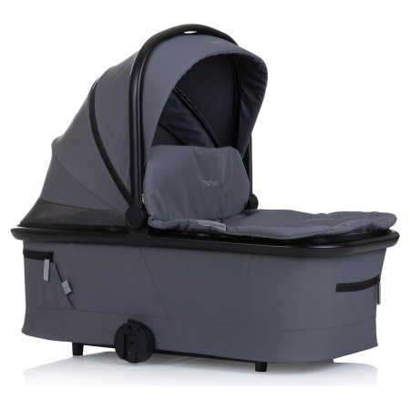 Carucior Bebe 3 in 1 Chipolino Magnum Anthracite, cu Landou, Scaun Auto i-Size, Rucsac si Husa Picioare 0 luni [13]