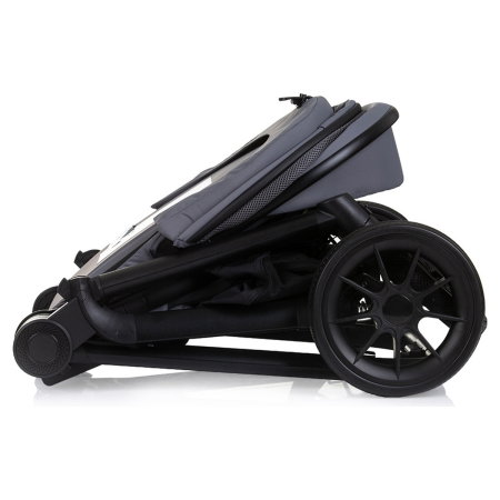 Carucior Bebe 3 in 1 Chipolino Magnum Anthracite, cu Landou, Scaun Auto i-Size, Rucsac si Husa Picioare 0 luni [15]