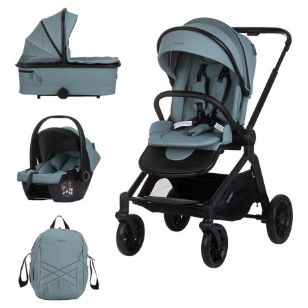 Carucioare 3 in 1 - Carucior Chipolino Magnum 3 in 1 basil 0 luni