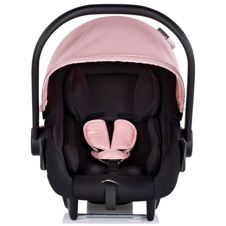 Carucior Chipolino Marbella 3 in 1, de la nastere pana la 22 kg, include scoica auto i-size, cadru usor, pliere compacta, sezut reversibil, gentuta inclusa, Pink marshmallow [17]