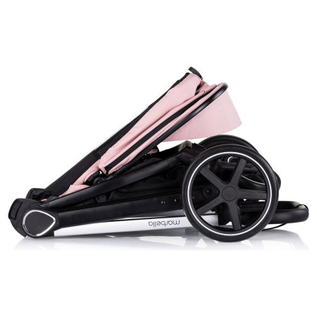 Carucior Chipolino Marbella 3 in 1, de la nastere pana la 22 kg, include scoica auto i-size, cadru usor, pliere compacta, sezut reversibil, gentuta inclusa, Pink marshmallow [10]
