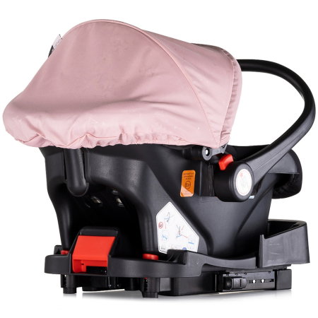 Carucior Chipolino Marbella 3 in 1, de la nastere pana la 22 kg, include scoica auto i-size, cadru usor, pliere compacta, sezut reversibil, gentuta inclusa, Pink marshmallow [18]