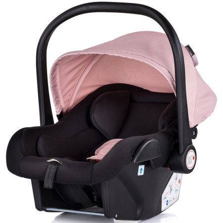 Carucior Chipolino Marbella 3 in 1, de la nastere pana la 22 kg, include scoica auto i-size, cadru usor, pliere compacta, sezut reversibil, gentuta inclusa, Pink marshmallow [15]