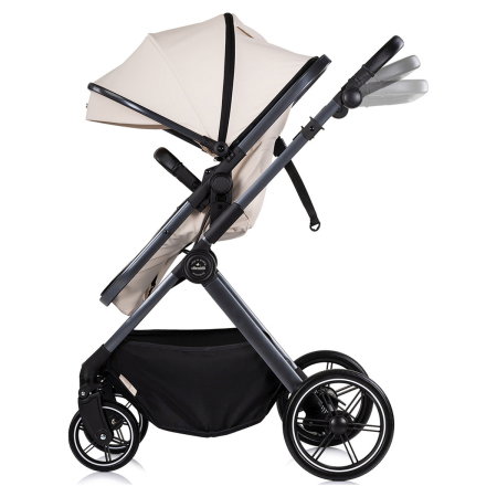 Carucior Chipolino Pearl 2 in 1, Sezut reversibil, Husa de picioare, Gentuta parinti, Pana la 22 kg, Cashmere [4]