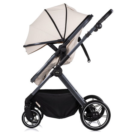 Carucior Chipolino Pearl 2 in 1, Sezut reversibil, Husa de picioare, Gentuta parinti, Pana la 22 kg, Cashmere [5]