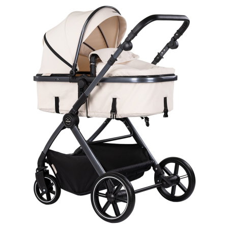 Carucioare 2 in 1 - Carucior Chipolino Pearl 2 in 1, Sezut reversibil, Husa de picioare, Gentuta parinti, Pana la 22 kg, Cashmere