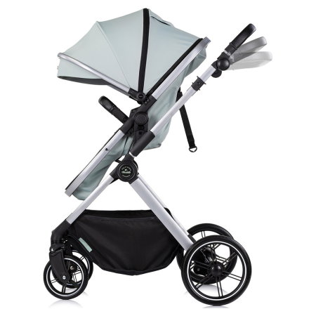 Carucior Chipolino Pearl 2 in 1, Sezut reversibil, Husa de picioare, Gentuta parinti, Pana la 22 kg, Matcha [4]