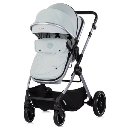 Carucior Chipolino Pearl 2 in 1, Sezut reversibil, Husa de picioare, Gentuta parinti, Pana la 22 kg, Matcha [2]