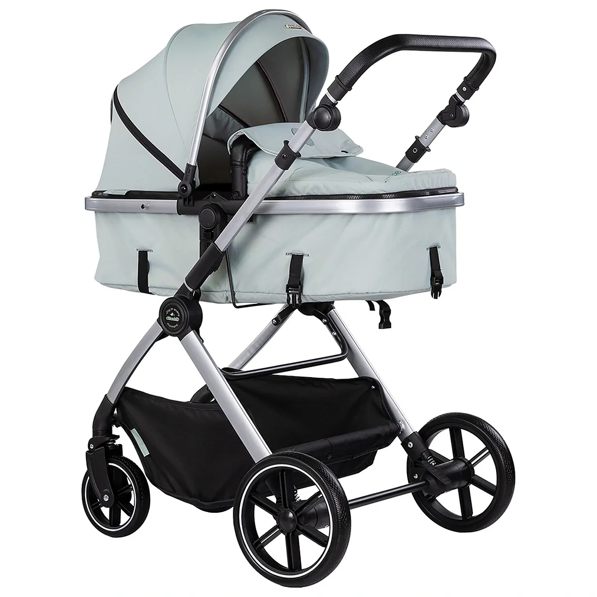Carucioare 2 in 1 - Carucior Chipolino Pearl 2 in 1, Sezut reversibil, Husa de picioare, Gentuta parinti, Pana la 22 kg, Matcha