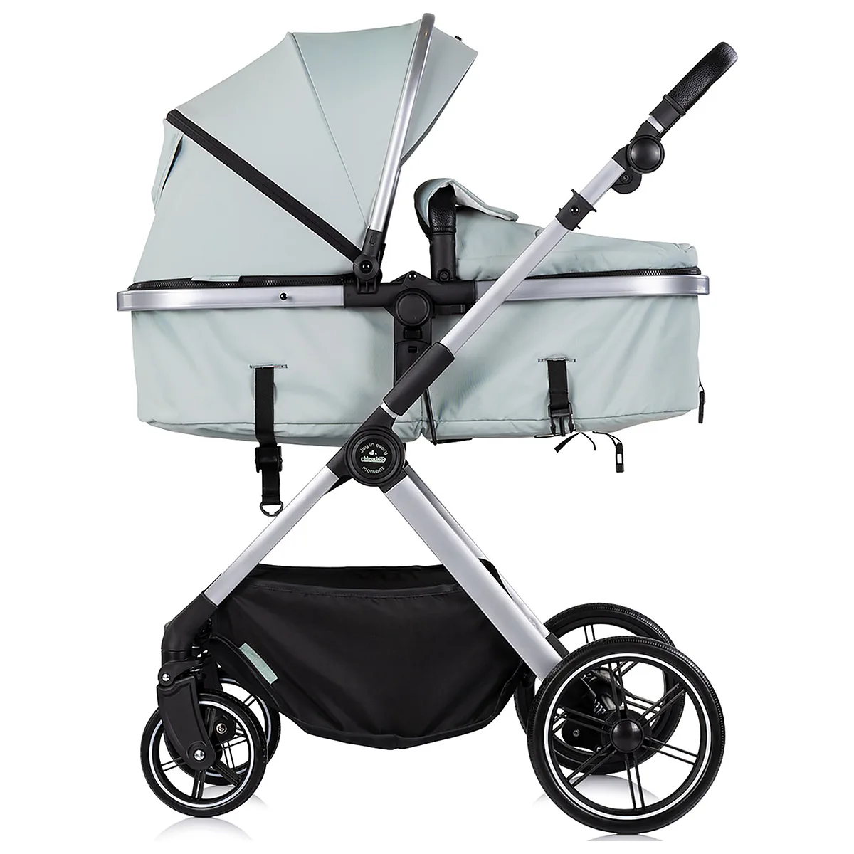 Carucior Chipolino Pearl 2 in 1, Sezut reversibil, Husa de picioare, Gentuta parinti, Pana la 22 kg, Matcha [7]