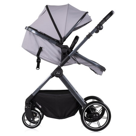 Carucior Chipolino Pearl 2 in 1, Sezut reversibil, Husa de picioare, Gentuta parinti, Pana la 22 kg, Platinum [6]
