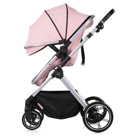 Carucior Chipolino Pearl 2 in 1, Sezut reversibil, Husa de picioare, Gentuta parinti, Pana la 22 kg, Powder pink [5]