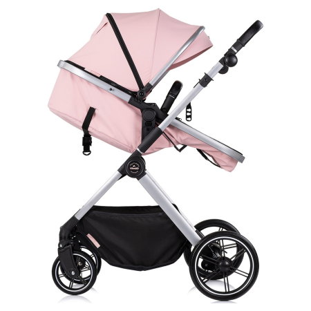 Carucior Chipolino Pearl 2 in 1, Sezut reversibil, Husa de picioare, Gentuta parinti, Pana la 22 kg, Powder pink [6]