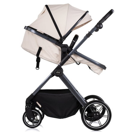 Carucior Chipolino Pearl 3 in 1, Cu scoica auto, Sezut reversibil, Husa de picioare, Gentuta parinti, Pana la 22 kg, Cashmere [7]