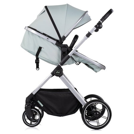 Carucior Chipolino Pearl 3 in 1, Cu scoica auto, Sezut reversibil, Husa de picioare, Gentuta parinti, Pana la 22 kg, Matcha [7]