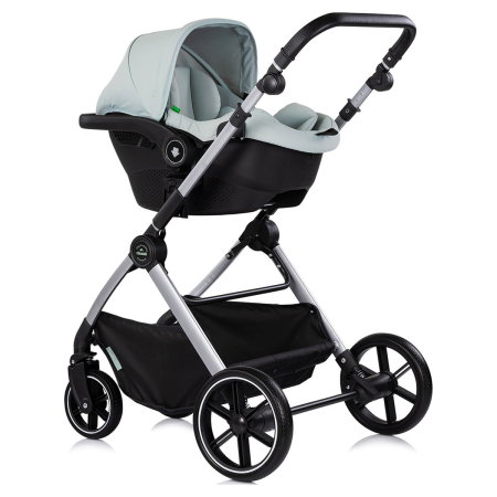 Carucior Chipolino Pearl 3 in 1, Cu scoica auto, Sezut reversibil, Husa de picioare, Gentuta parinti, Pana la 22 kg, Matcha [10]