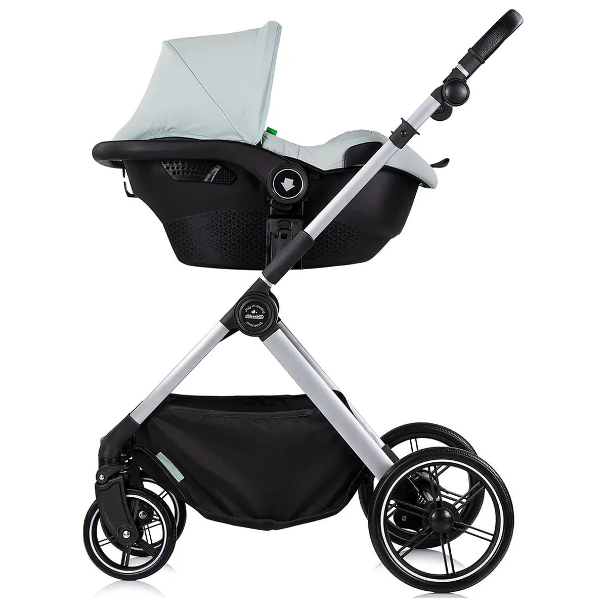 Carucior Chipolino Pearl 3 in 1, Cu scoica auto, Sezut reversibil, Husa de picioare, Gentuta parinti, Pana la 22 kg, Matcha [9]