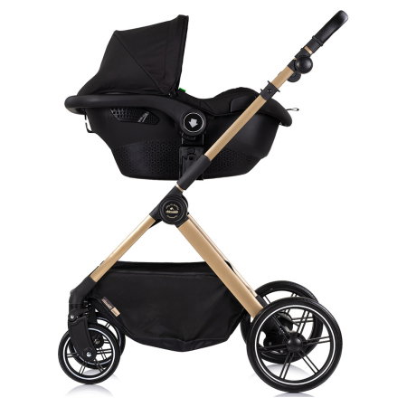 Carucior Chipolino Pearl 3 in 1, Cu scoica auto, Sezut reversibil, Husa de picioare, Gentuta parinti, Pana la 22 kg, Noir [9]