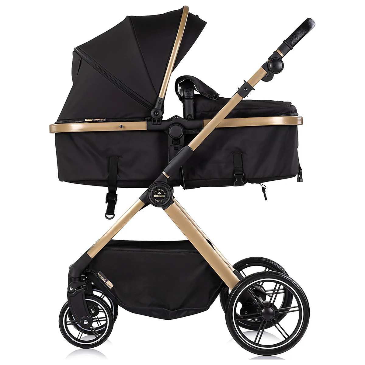 Carucior Chipolino Pearl 3 in 1, Cu scoica auto, Sezut reversibil, Husa de picioare, Gentuta parinti, Pana la 22 kg, Noir [8]