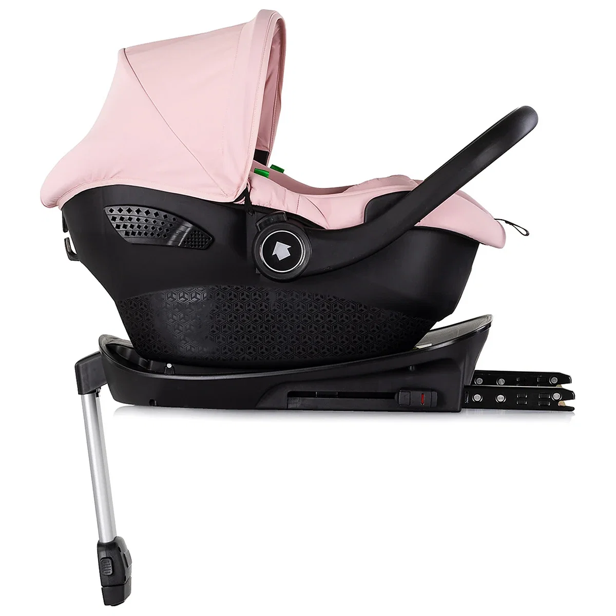 Carucior Chipolino Pearl 3 in 1, Cu scoica auto, Sezut reversibil, Husa de picioare, Gentuta parinti, Pana la 22 kg, Powder pink [17]