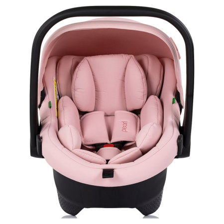 Carucior Chipolino Pearl 3 in 1, Cu scoica auto, Sezut reversibil, Husa de picioare, Gentuta parinti, Pana la 22 kg, Powder pink [15]