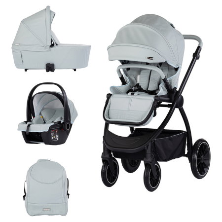 Carucioare 3 in 1 - Carucior Chipolino Prestige 3 in 1, Matcha 0 luni