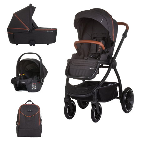 Carucioare 3 in 1 - Carucior Chipolino Prestige 3 in 1 blackberry 0 luni
