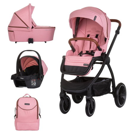 Carucioare 3 in 1 - Carucior Chipolino Prestige 3 in 1 marshmallow 0 luni