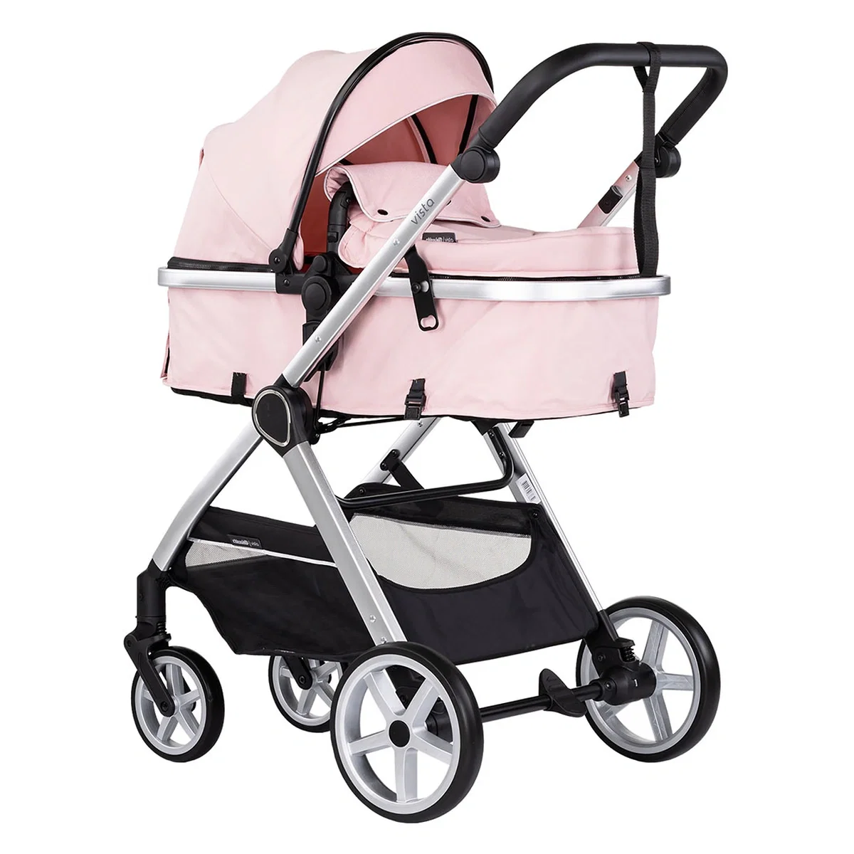 Carucioare 2 in 1 - Carucior Chipolino Vista 2 in 1 pink marshmallow 0 luni