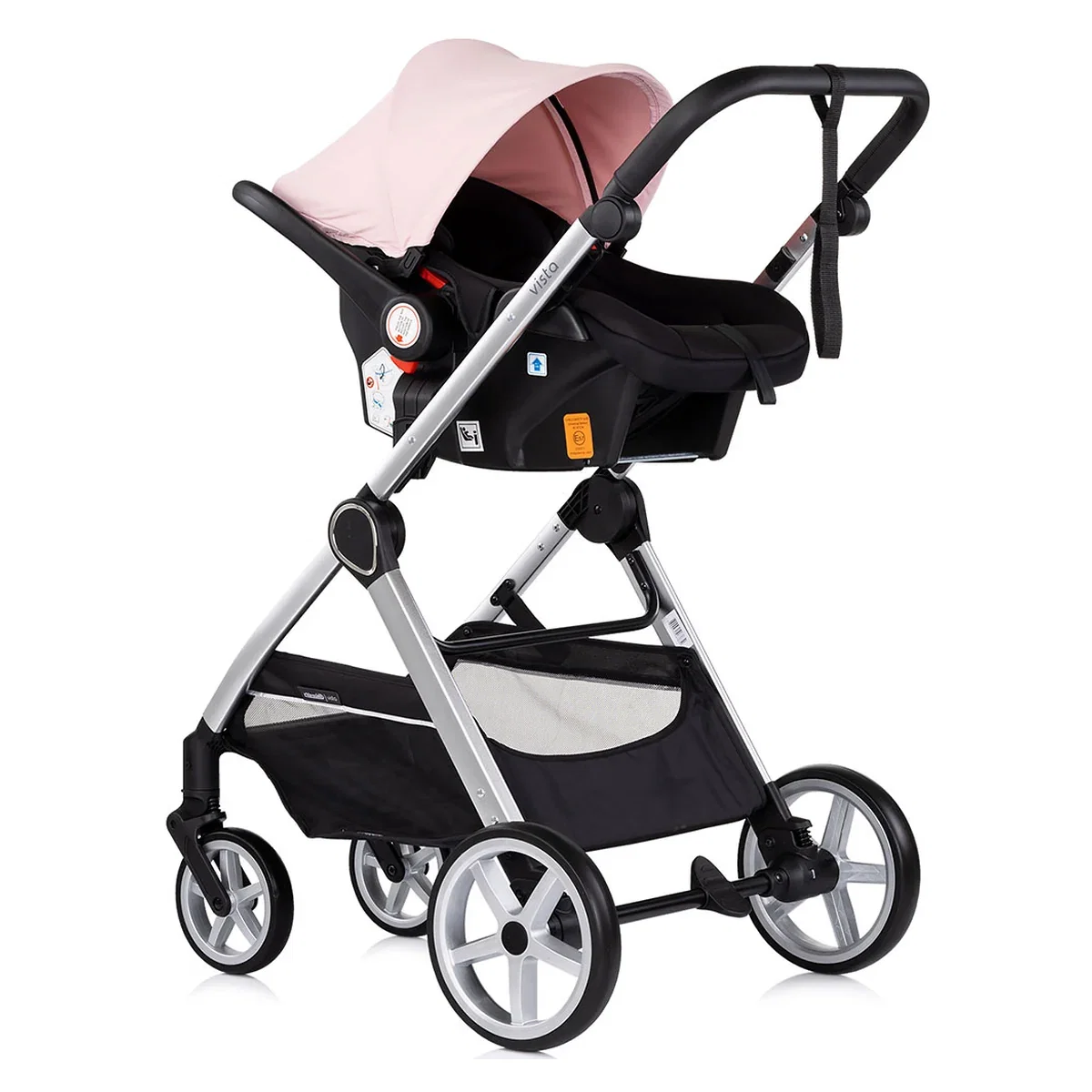 Carucior Chipolino Vista 3 in 1 pink marshmallow 0 luni [9]